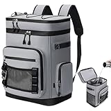 Isolierter Rucksack-Kühler, 48 Dosen, -Rucksack-Kühler – Aufbewahrungstasche, Eistruhe für Damen und Herren, Mittagessen, Getränke, , Roadtrip, Reisen, Camping, Wandern, Einkaufen