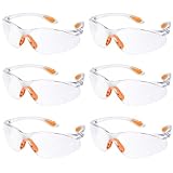 6-er Pack Schutzbrillen Transparent Mit Mit Klaren Gläsern Gumminase Schutzbrille Für Sicheren Schutz - Augenschutzbrille Sicherheitsbrille Laborbrille Kratzfeste Linsen Für Damen/Herren/Kinder