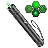 WELLXUNK Taschenlampe Aufladbar USB, Handheld Taschenlampe Klein, leistungsstark, Präsentationsgerät, mit 4 Lichtmodi, Grün [Energieklasse A++]