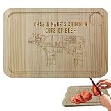 Schneidebretter aus Holz für die Küche, Schneidebrett aus Holz, geschnitzte Kuh-Schneidebretter für die Küche, Snackbrett, multifunktionale Küchenhelfer Dez