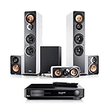 Teufel Ultima 40 Surround Impaq 5.1-Set Weiß Heimkino Lautsprecher 5.1 Soundanlage Kino Raumklang Surround Subwoofer Movie High-End HiFi Speaker