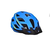 FISCHER Erwachsene Fahrradhelm, Radhelm, Cityhelm, Mountainbike-Helm Urban Montis, S/M, 52-59cm, blau gelb, mit beleuchtetem Innenring-System