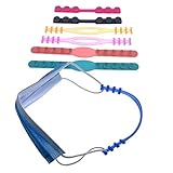 CALLARON 6Stücke Adjustable Silicone Ear Hooks For Masks Flexible Mask Hanger Ear Protectors Random Colors Comfortable And Durable For Outdoor Activities