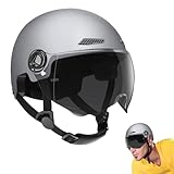Fahrradhelme für Erwachsene, Elektroroller-Helm für Erwachsene, hochschützender Fahrradhelm mit Visier für Herren und Damen, zertifizierte Elektro-Fahrradhelme, sicher für den täglichen Pendler