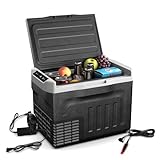 Klarstein PolarForce 30-Liter- Kühlbox – Tragbare elektrische Kompressor-Kühlbox mit LCD-Bedienfeld, -20°C bis 20°C, Dual Power (12V/230V), ECO-Modus, Ideal für Camping und Road-Trips, Gefrierbox