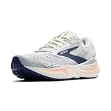 BROOKS Damen Adrenaline GTS 24 Sneaker, Grey/Blue Ribbon/Peach, 38.5 EU