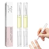 2 Stück Nail Care Pen für gepflegte Fingernägel Fußnägel Explor Cosmetic Nails Nagelhautöl Strahlendes Nagelwachstumsöl zur Feuchtigkeitsspendenden Stärkenden und Aufhellenden Nagelpflege