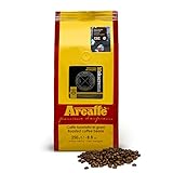 Arcaffè MOKACREMA Arabica Premium-Kaffee Ganze Kaffebohnen | Premium-Espressobohnen | für Espresso in Kaffeevollautomat Siebträgermaschine French Press | Kaffee Handwerklich Hergestellt 250 g