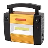 ZASCHMOY Tragbarer Solargenerator mit LED -Leuchten | 5000mAh Battery Solar Power Station für Notfallgebrauch Im Freien | Leichtes und Kompaktes Design mit Solarpanel