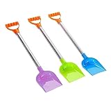 MINAOLULUS 3Stücke Lustige Schneeschaufeln für Dicke Schneeschaufel mit Edelstahlgriff Zufälligen Farben für Schnee und Sandspiele im Freien