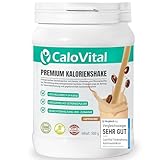 WEIGHT GAINER & MASS GAINER hochdosiert für Masseaufbau und zum Zunehmen | Trinknahrung hochkalorisch für Gewichtszunahme | CaloVital - Premium Qualität aus Deutschland (Cappuccino 500g)