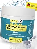 AQAHY Wassertank Reiniger Wohnmobil Oxi Clean - Frischwassertank Reiniger 2in1 reinigt und entkalkt – hochwirksamer Tankreiniger mit Aktivsauerstoff für Tank & Wasserleitung - Made in DE
