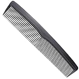 1 Stücke Styling Kamm Männer Multifunktionaler,Bruchfester Premium Grobzinkiger Carbon Kamm,Antistatischer Haar Kamm Friseur zum Haare Schneiden,Hair Comb Kamm 19cm Breiter Zahnkamm+Feine Zahnung