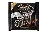 Lindt LINDOR Zartbitter-Schokoladen-Sticks | 4 x 25 g Schokoladenriegel | Mit zartschmelzender Schokoladenfüllung mit 60% Kakao | Pralinen-Geschenk | Geschenk