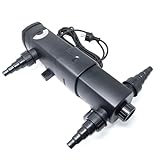 VIALIA CUV-224 Teichklärer 4500 l/h / 24 W UVC, Vorklärgerät für Teichfilter & Teichpumpe, Wasserklärer mit UV-Lampe, Lichtfilter zur Algenbekämpfung