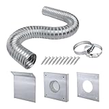 Pelletofen Ansaug-Kits Heizung Ersatzteile – rostbeständiges Kamin- und Ofenzubehör | robustes Lufteinlass-Set, Werkzeug-Sets