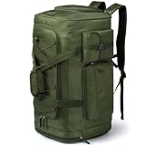 TAIHOYIN Reisetasche Herren 70L Große Sporttasche Weekender Rucksack mit Schuhfach Wasserdicht Trainingstasche Damen Übernachtung Travel Gym Tasche für Reisen, Camping, Fitness, Grün