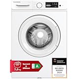 Telefunken Waschmaschine 7kg | Frontlader 1400 U/Min. | Inverter Motor - Leise & Effizient | Schontrommel aus Edelstahl | Startzeitvorwahl | Washing Machine | 15 Programme | EEK A | W714A1W weiß