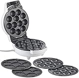 Rosenstein & Söhne Cake Pop Maker: 3in1-Donut-, Cupcake- und Cakepop-Maker, antihaftbeschichtet, 600 Watt (Donatmaker, Donutmaker 3in1, Geschenkideen)