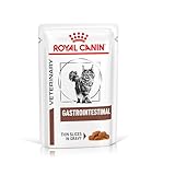 Royal Canin Gastrointestinal | 12 x 85 g | Diät-Alleinfuttermittel für ausgewachsene Katzen | Feine Stückchen in Soße | Kann die Verdauung unterstützen | Im Frischebeutel