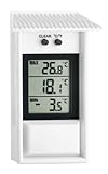 TFA Dostmann Digitales Maxima-Minima-Thermometer, wetterfest, für innen oder außen geeignet, L 81 x B 31 x H 132 mm