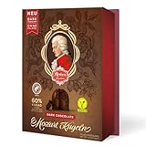 Reber, Mozart-Kugeln Dark Chocolate, 6er Packung, Mozart-Kugeln aus Doppelte Schicht Zartbitter-Schokolade, Gefüllt mit Pistazien-Marzipan, Mandeln und Haselnuss-Nougat, 120g (6 Mozart-Kugeln)
