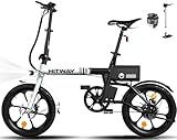 HITWAY E-Bike Klapprad 250W Li-Ion-Akku 16 Zoll E-Klapprad E-Faltrad Elektrofahrrad Reichweite 25-60km bis 25km/h