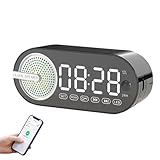 COMFOLIVING Wecker, Wecker mit Lautsprecher, kabelloser Wecker, Vintage, klein, für Reisen im Freien zu Hause