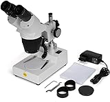 SWIFT S306-L Stereo Mikroskop, 20X / 40X -Vergrößerung, 360 ° drehbares binokulares Stereomikroskop, 10x- und 20X-Weitfeldokulare, LED-Beleuchtung, Einfach mithaben