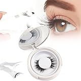 Magnetische Wimpern, Premium Magnetische Wimpern, Magnetic Lashes für Frauen, Magnetische Wimpern mit Applikator, kein Kleber benötigt, doppelseitige magnetische Wimpern wiederverwendbar (UBS06-3)