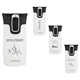 Contigo Thermobecher West Loop Mini Autoseal mit Gravur - Namen Edelstahl Isolierbecher, Reisebecher, Kaffeebecher to Go, auslaufsicher 300 ml (Salt)