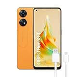 OPPO Reno8T Smartphone, 8 GB + 128 GB, Kamera, 100 MP + 2 MP, Mikroskop-Kamera, Android, Akku 5000 mAh, Schnellladung 33 W, Orange