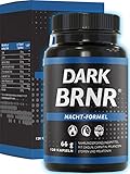 DARK BRNR Nacht-Formel mit Melatonin und L-Carnitin, Stoffwechsel-Rezeptur mit Cholin und Vitamin B6, 120 Kapseln