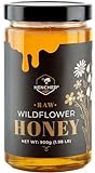 Roher honig aus Ungarn (900 g) unverarbeitet, unpasteurisiert, Single Batch, niemals gemischt, Import aus Ungarn (Wildblütenhonig)