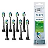Philips Sonicare Original W2 Optimal White Standard Schallzahnbürstenköpfe - 8er-Pack in Schwarz (Modell HX6068/13)