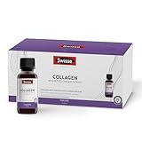 SWISSE Collagen Drink - Nahrungsergänzungsmittel Frauen und Männer, Kollagen Hydrolysat, Kollagen Trinkampullen für Strahlend Elastische Haut, Kollagen Mindert Falten, 7 Ampullen 30 ml, Made in Italy