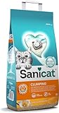 Sanicat – Klumpstreu mit Vanille-und Mandarinenduft. Hergestellt aus natürlichen Mineralien mit garantierter Geruchsbindung.Absorbiert die Feuchtigkeit und erleichtert die Reinigung. Packungsgröße 8 l