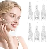 SexxLady 6 Pin Ersatz Nadeln Patrone,Universalmodell Ersatznadeln Mikronadel Derma Pen, Microneedling Pen Nadelpatronen für Auto Micro Nadelroller Einstellbar Needling Pen