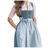 Dirndl Damen,Oktoberfest Damen Outfit, dirndel, Dirndl komplettsets, Grosse grössen, schürze, lang, midi, Trachtenkleid, Trachtenmode, Tracht, dirndlkleid, elegant, dindelbkleid, dunkelblau, grau
