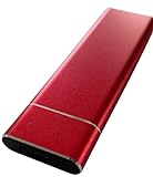 SSD Externe Festplatte 2TB Rot Aluminiumgehäuse Tragbar Universell Einsetzbar PC TV Gaming Business Spielekonsole Notebook Zuverlässige Speicherlösung