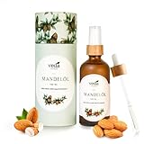 Veda Naturals® Mandelöl (100 ml) | frei von Farb- und Konservierungsstoffen | für Gesicht und Körper | für Massage | für Haarpflege und Kopfhaut | Basisöl unter Makeup | Anti Aging | vegan