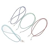 FRCOLOR 4Stücke Rutschfeste Glaskette für Brillen Hängendes Brillenband Universelle für Sonnenbrillen Lesebrillen Hochwertiges
