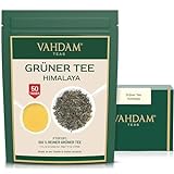 VAHDAM, Grüner Tee Lose Aus Den Himalaya (100g, 50+ Tassen) 100% Reiner Grüntee Aus Den Hochlandplantagen | FTGFOP1, Glutenfrei | Frisch & Direkt Von Der Quelle In Indien