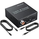 PROZOR Optisch Koaxial Bidirektional DA Wandler Digital Audio Konverter DAC Toslink SPDIF Coaxial Bidirektional Audio Adapter Splitter, DTS/Dolby-AC3 192 KHz