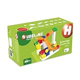 Hubelino #420411 Schwinge Erweiterung (46-teilig) für Kugelbahn, kompatibel mit großen Bausteinen anderer Hersteller, Made in Germany