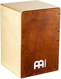 Meinl Percussion Snarecraft Cajon Instrument - Kompakte Trommelkiste mit zwei Snare-Teppichen - Schlagfläche Almond Birch (SC80AB)