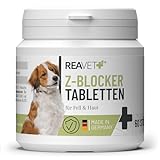 ReaVET Z-Blocker Tabletten 60 Stück, Optimal für Hunde in der Saison I Bewährte Formel mit Bierhefe & Thiamin I 4 Monatsrationen für Hunde Aller Rassen & jeden Alters