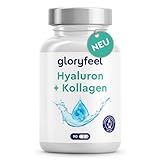 Hyaluron Kollagen Kapseln - Mit Biotin, Vitamin C (aus Acerola), Zink, Selen & Bambusextrakt - Hochdosierter Haut-, Haare-, Nägel-Komplex - 90 Stück für 1 Monat - Hoch bioverfügbar - Laborgeprüft