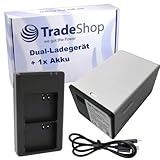 Trade-Shop Set: Kamera-Akku (14000mAh) + Ladegerät kompatibel mit Arlo A7a A-7a A14 A-14 308-50019-01 VMA5420-10000S