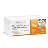 IBU-ratiopharm 400 mg akut Schmerztabletten: Bewährt bei Schmerzen und Fieber. Wirkstoff: Ibuprofen, 50 Filmtabletten